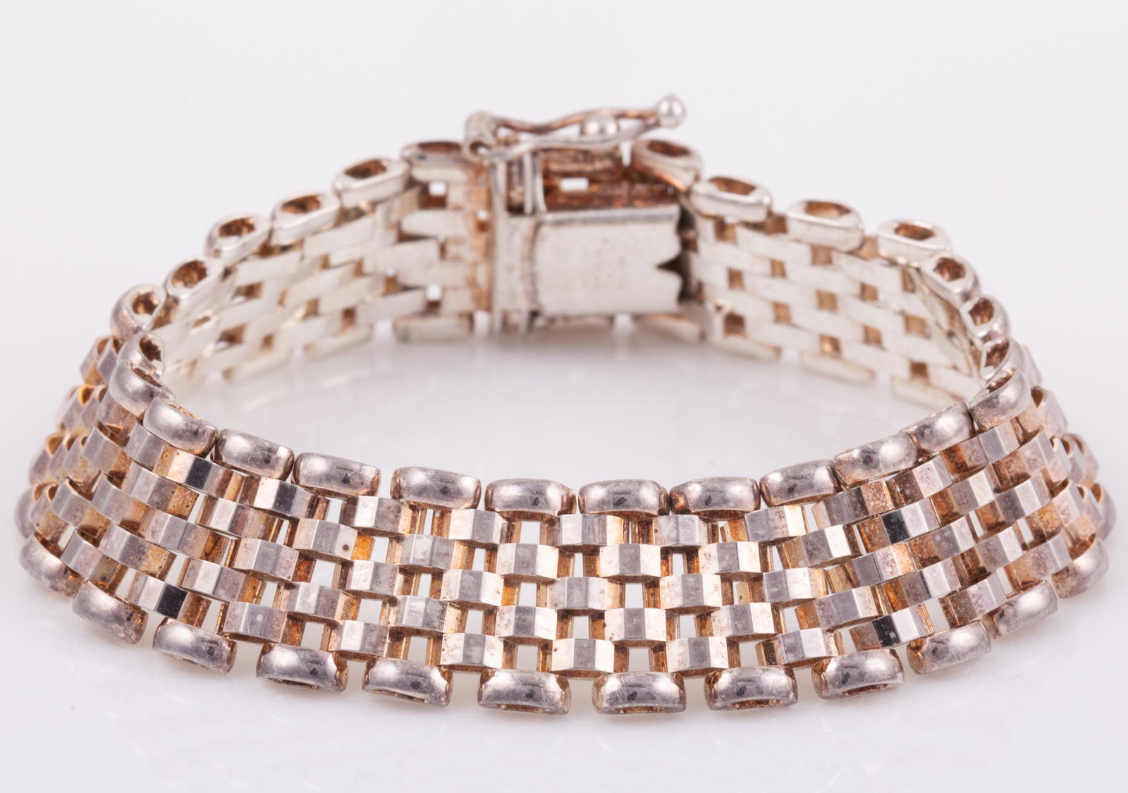 ITALIAN STERLING MESH BRACELET (1 of 3)