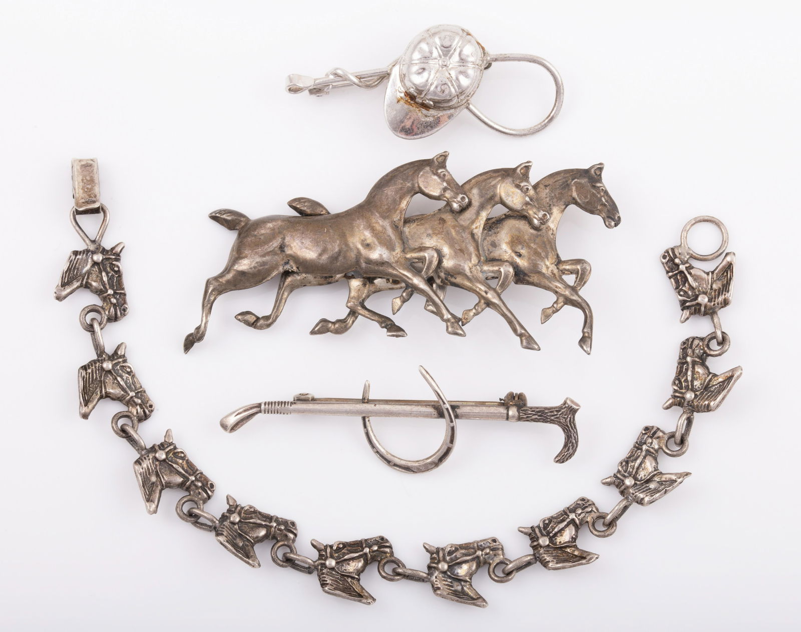 (4) STERLING HORSE JEWELRY (1 of 6)
