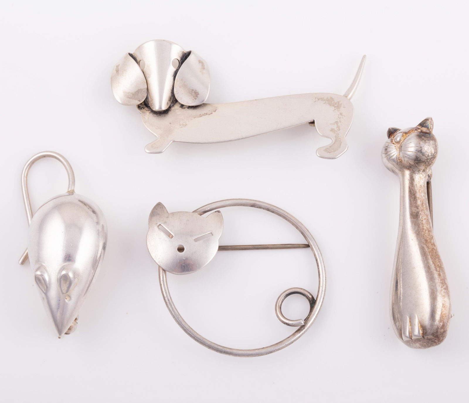 (4) FAUSING & BEAU DESIGNER ANIMAL BROOCHES (1 of 9)