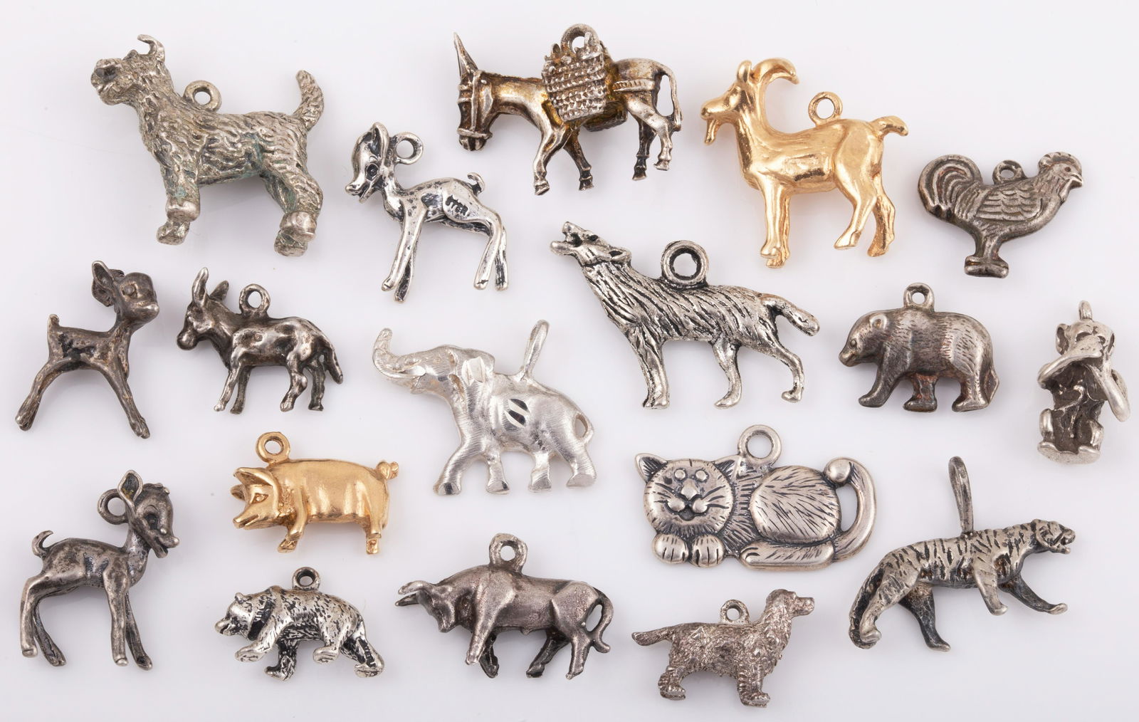 (18) STERLING ANIMAL CHARMS (1 of 5)