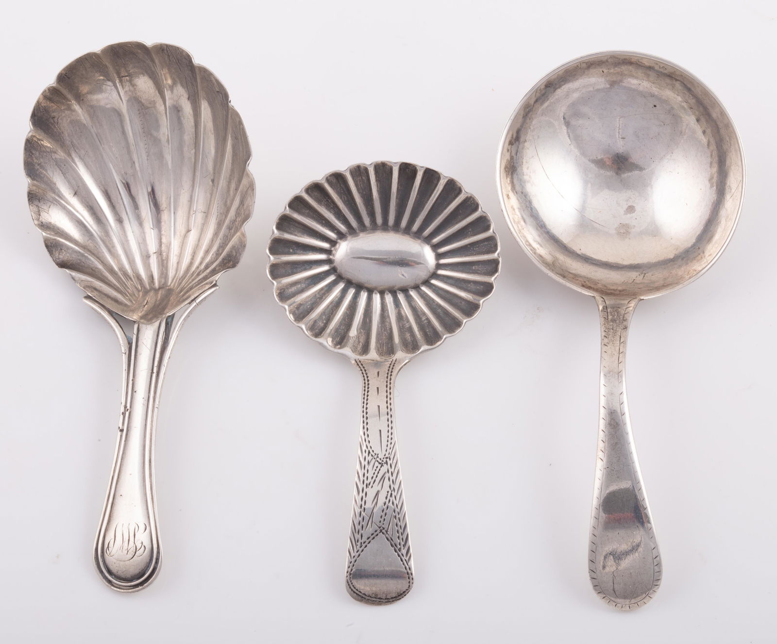(3) STERLING TEA CADDY SPOONS -HALLMARKED (1 of 3)