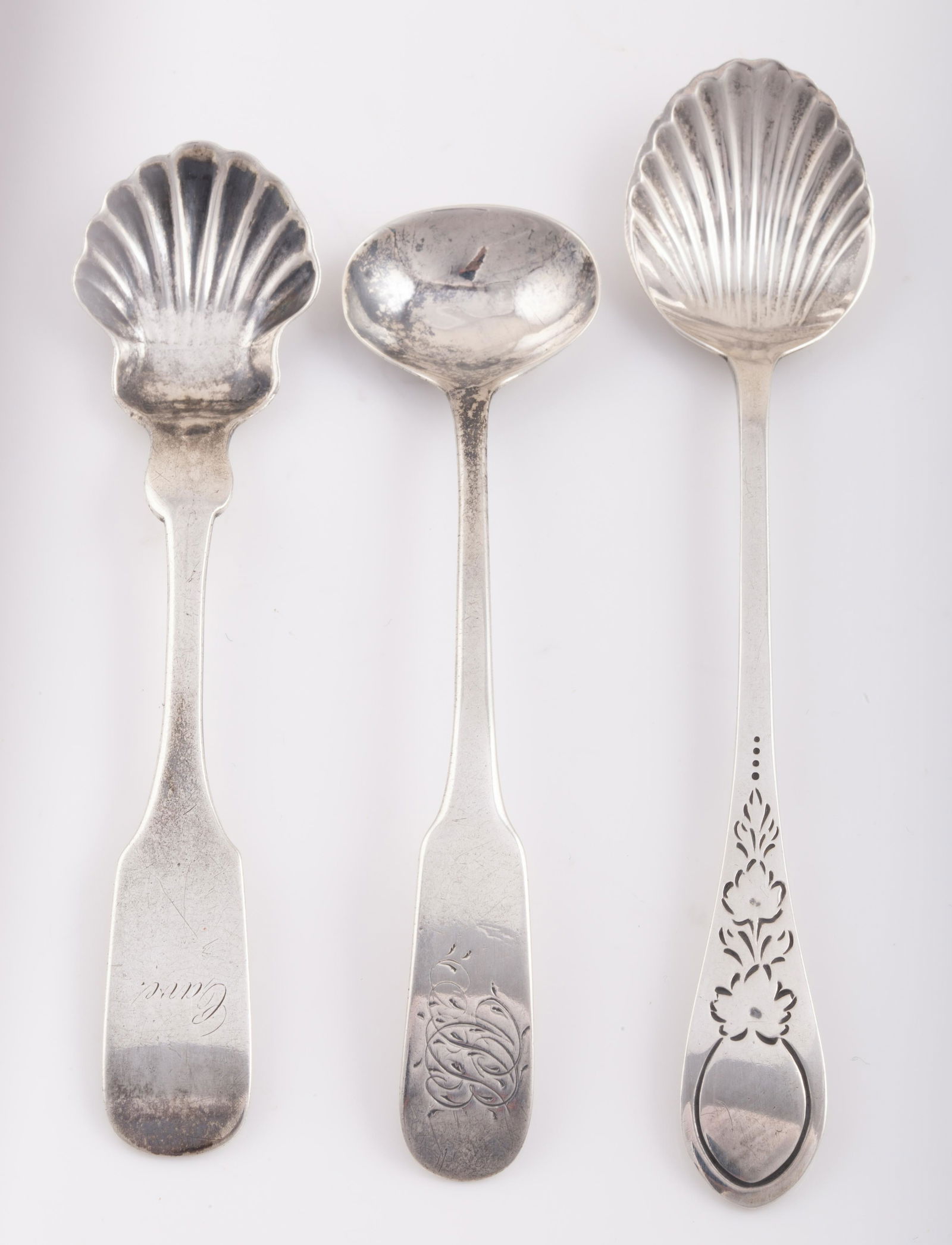 (3) STERLING / SILVER MASTER SALT SPOONS (1 of 3)