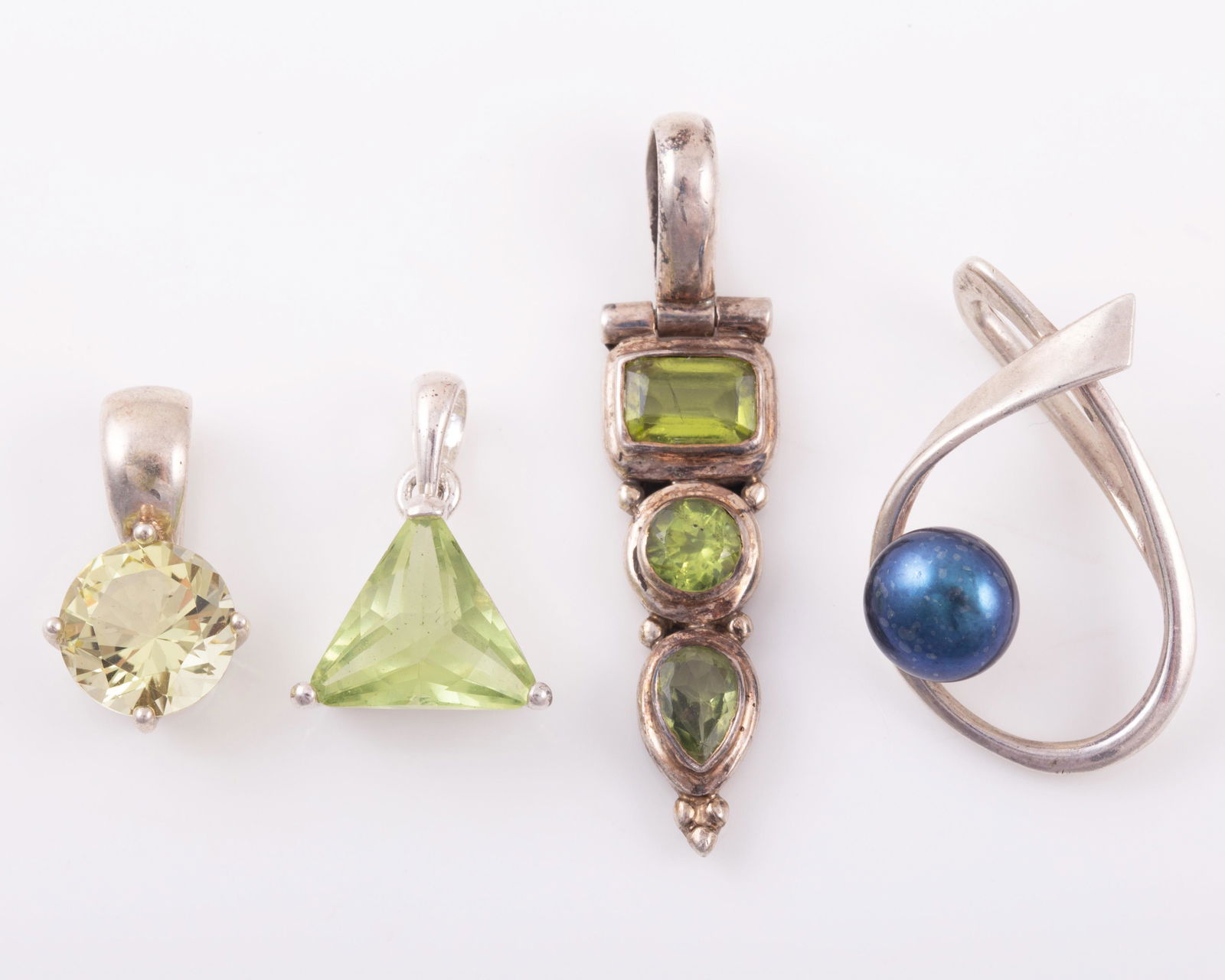 (4) STERLING & STONE PENDANTS (1 of 6)