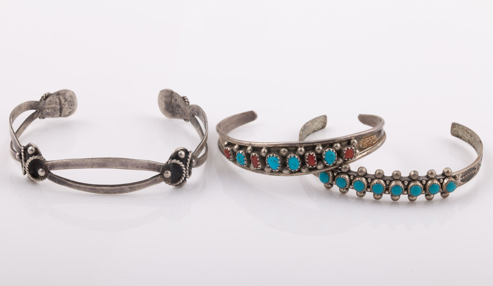 (3) NAVAJO / NATIVE AMERICAN CUFF BRACELETS (1 of 7)