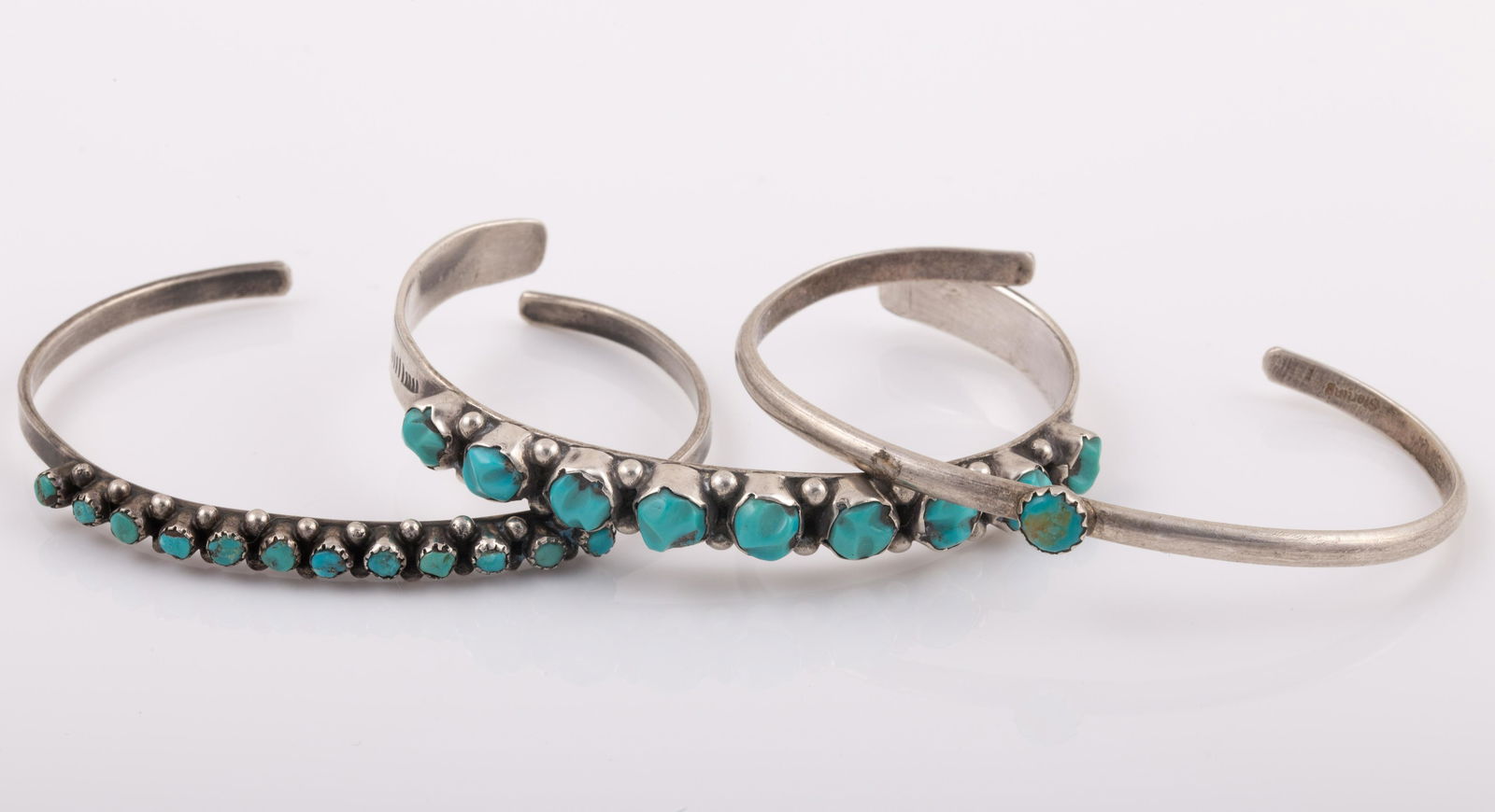 (3) NAVAJO / NATIVE AMERICAN CUFF BRACELETS (1 of 7)