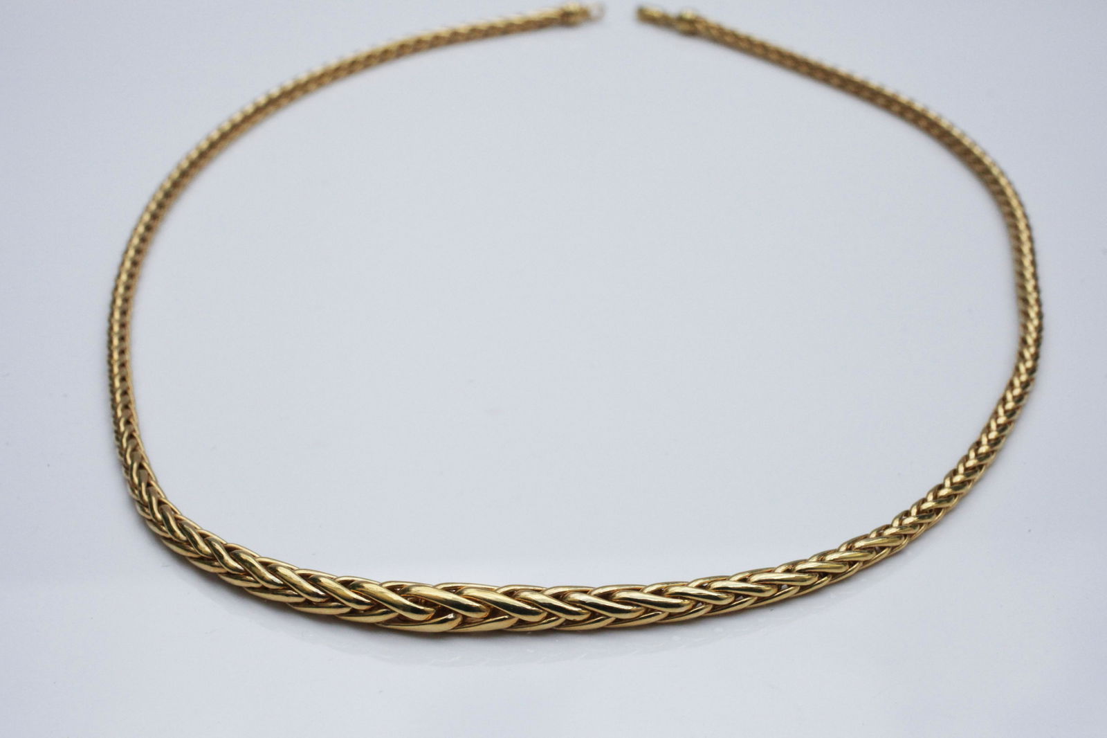 14K YELLOW GOLD BRAIDED CHAIN NECKLACE (1 of 3)