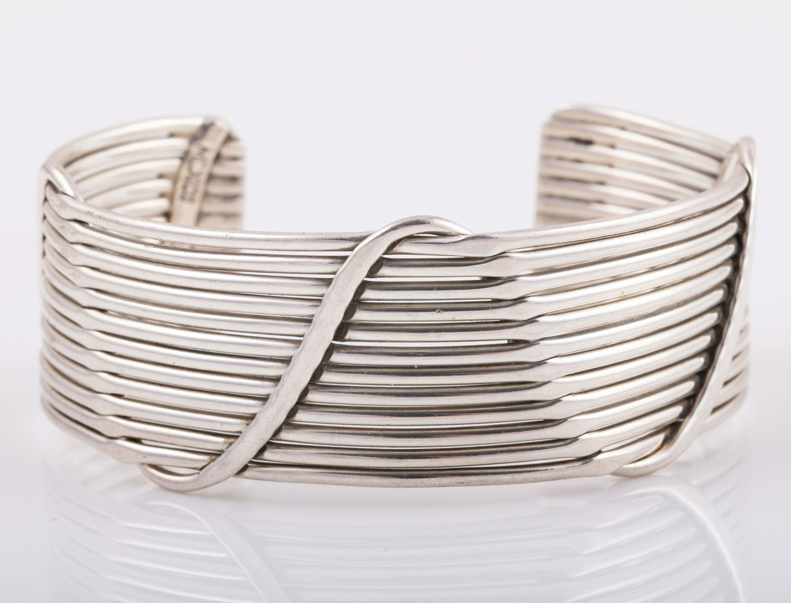 MEXICO STERLING CUFF BRACELET (1 of 3)