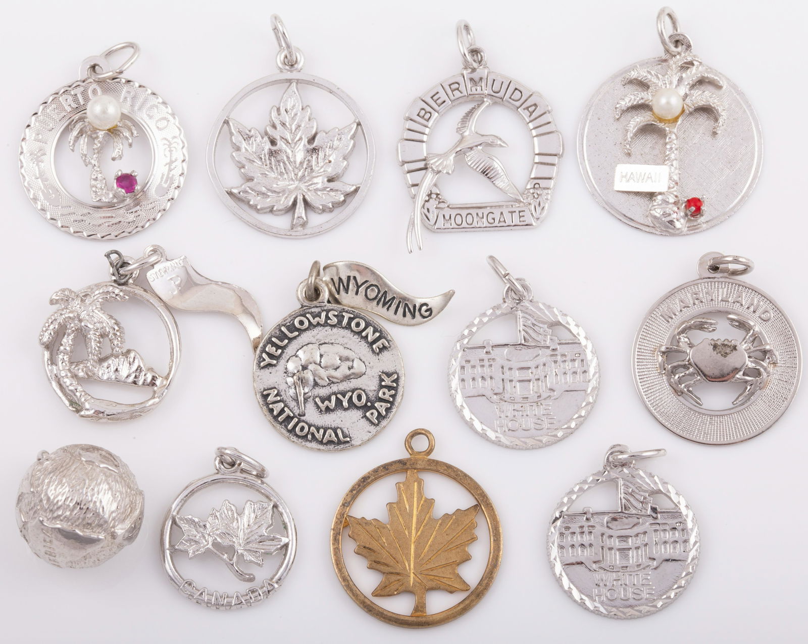 (11) STERLING SOUVINER CHARMS (1 of 5)