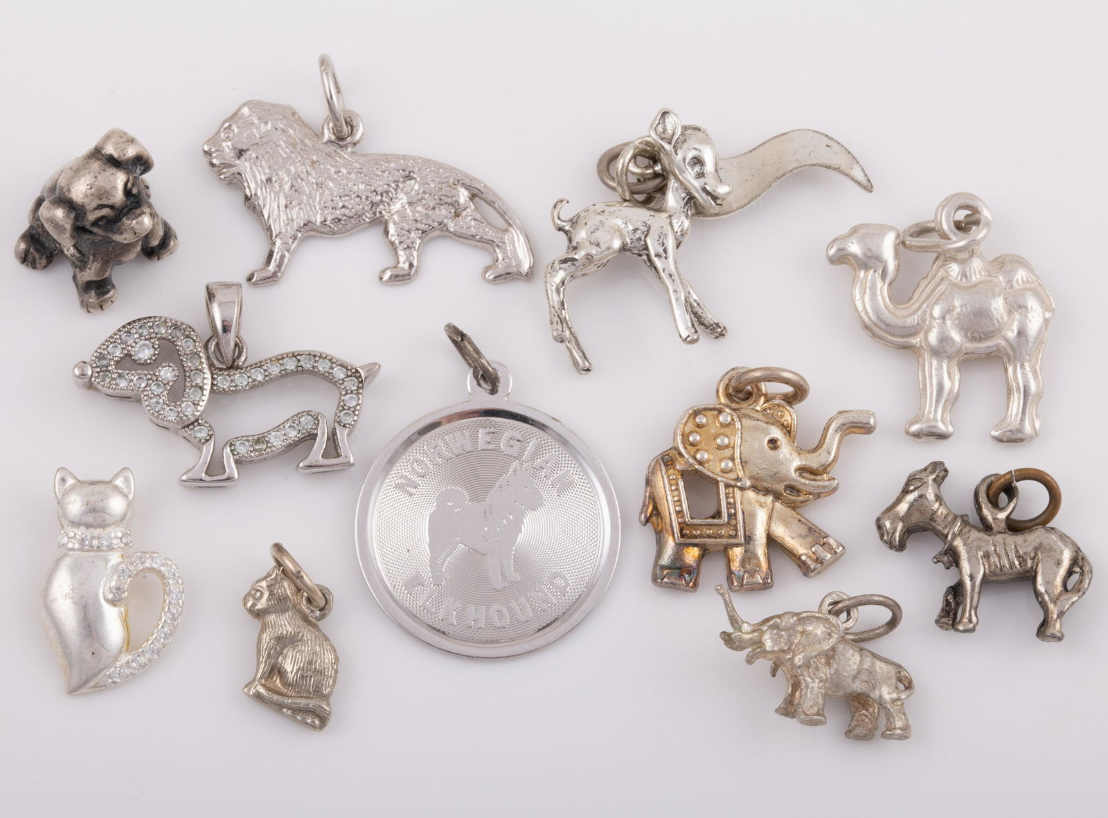 (11) STERLING ANIMAL CHARMS (1 of 7)