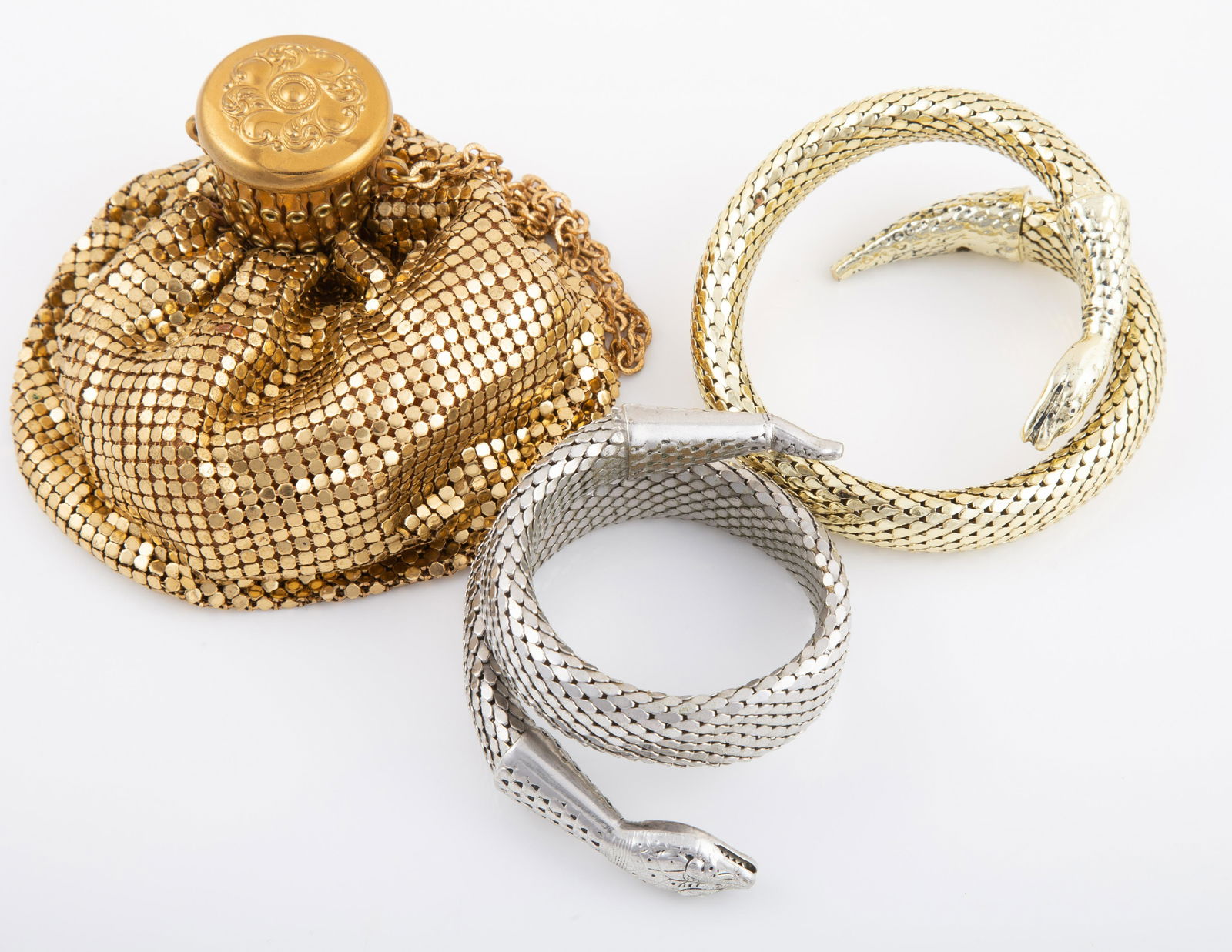(3) WHITING & DAVIS C0. MESH PURSE & BRACELETS (1 of 5)