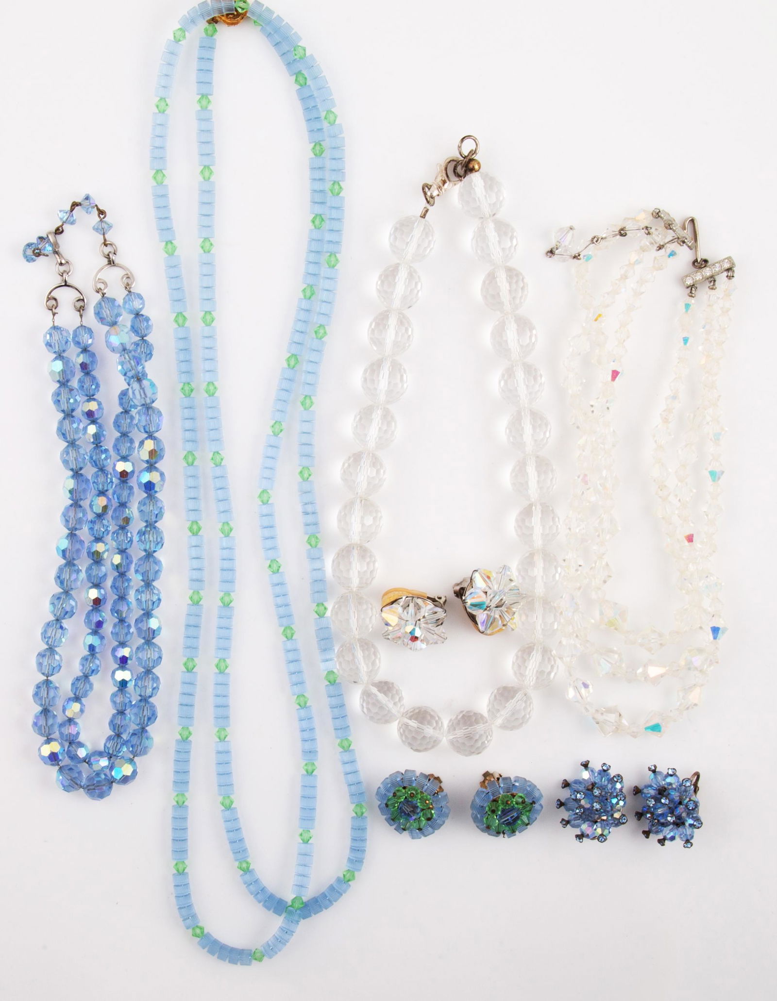 (8) PCS. GLASS FACETED JEWELRY (1 of 6)