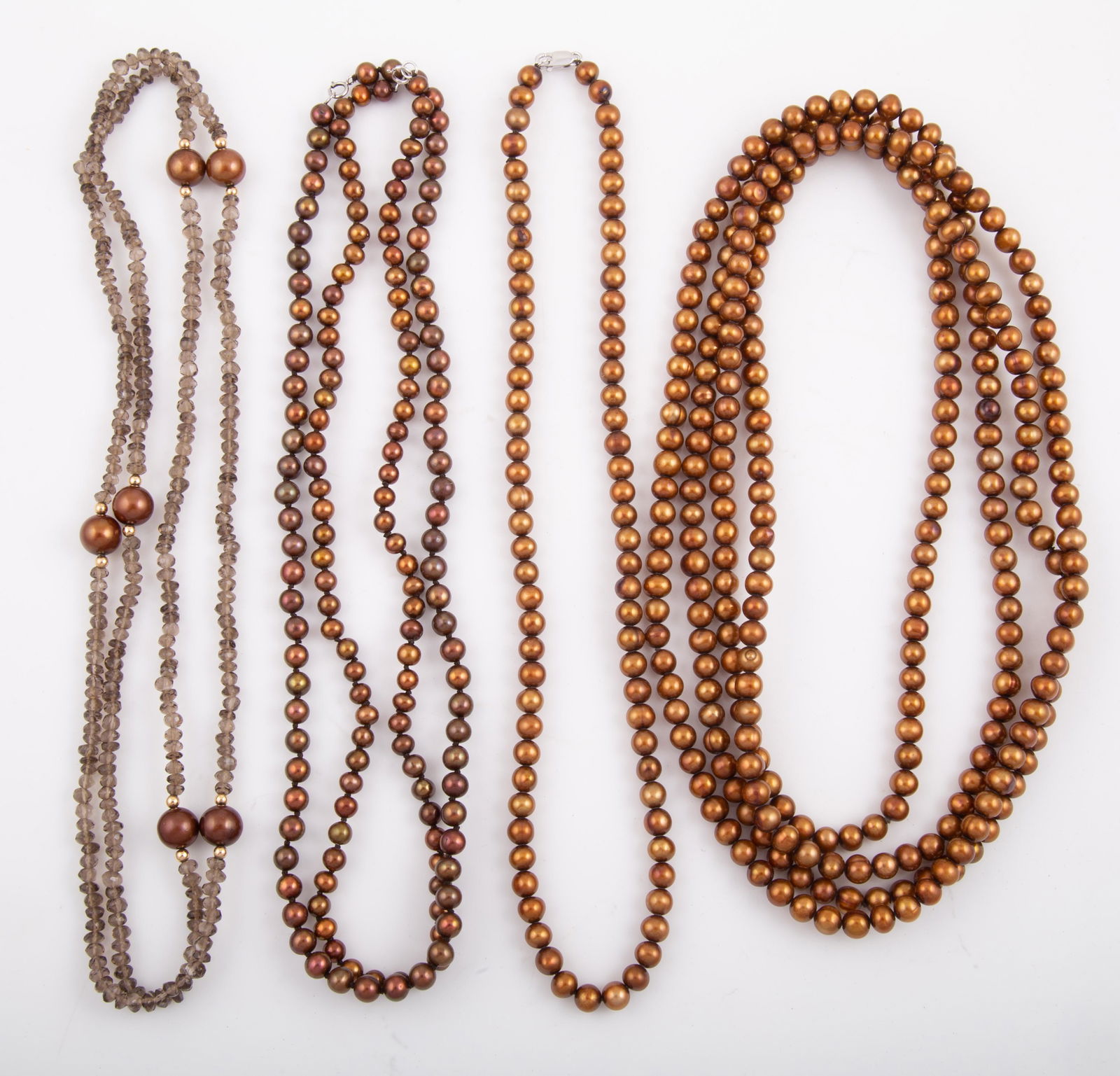 (5) PCS. BRONZE BAROQUE PEARL JEWELRY (1 of 4)