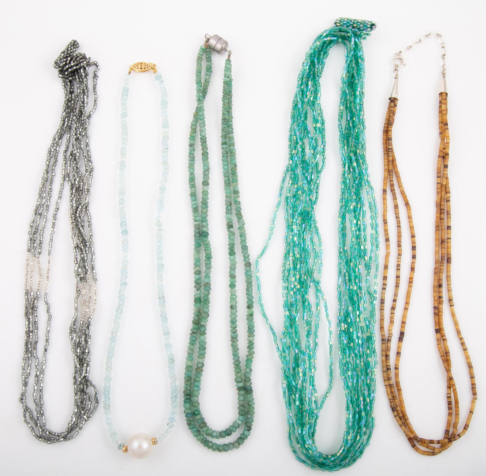 (4) PCS. BEADED NECKLACES (1 of 3)