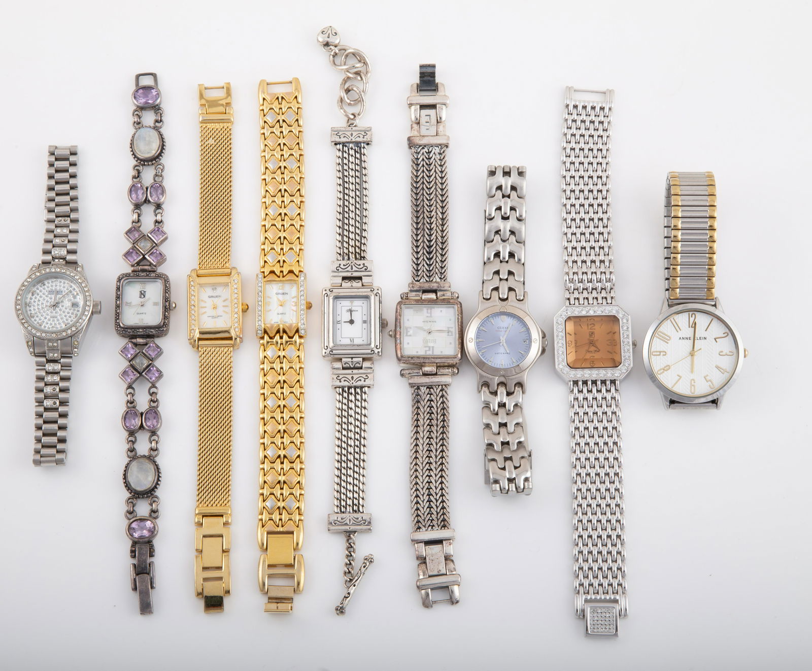 (9) COSTUME WATCHES MESH & METAL BANDS (1 of 5)