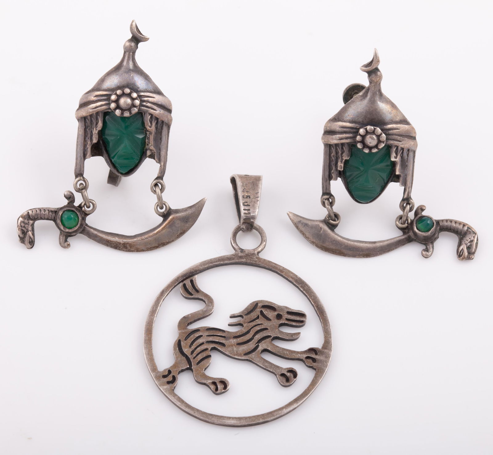 (2) PCS. STERLING EASTERN JEWELRY (1 of 5)