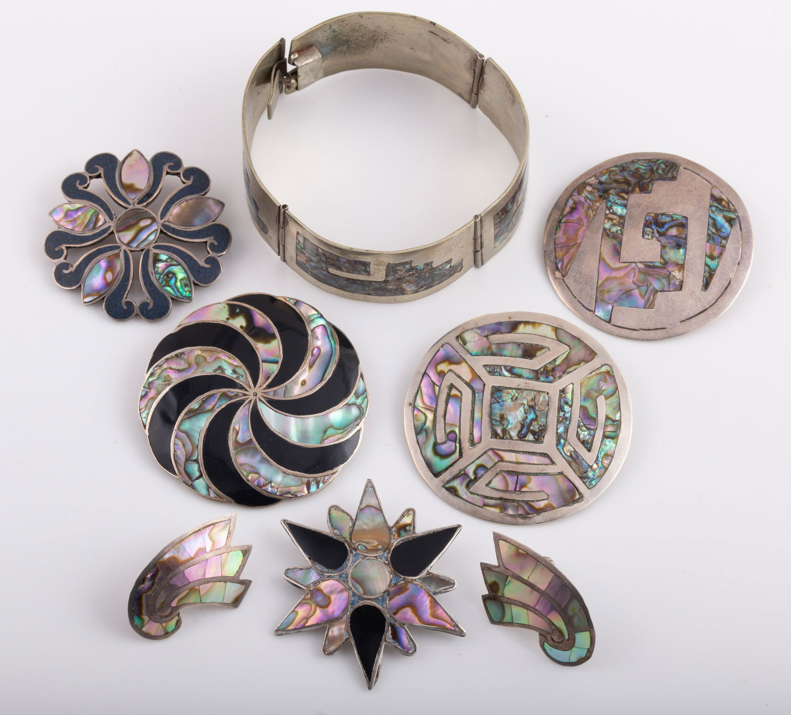 (7) PCS. MEXICO SILVER & STERLING JEWELRY (1 of 10)