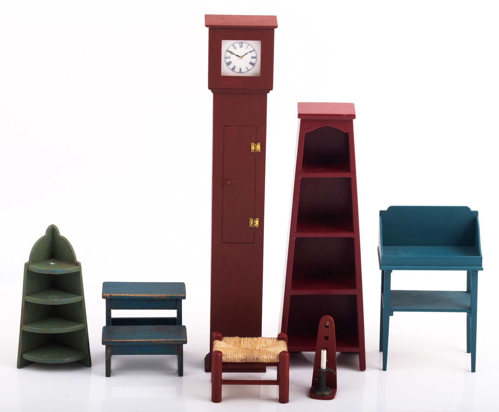 (7) ARTISAN ETC. PAINTED SHAKER STYLE DOLLHOUSE MINIATURE FURNITURE (1 of 10)