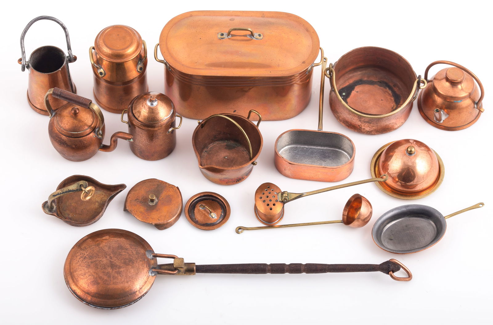 (15) QUALITY COPPER DOLLHOUSE MINIATURE IMPLEMENTS (1 of 6)