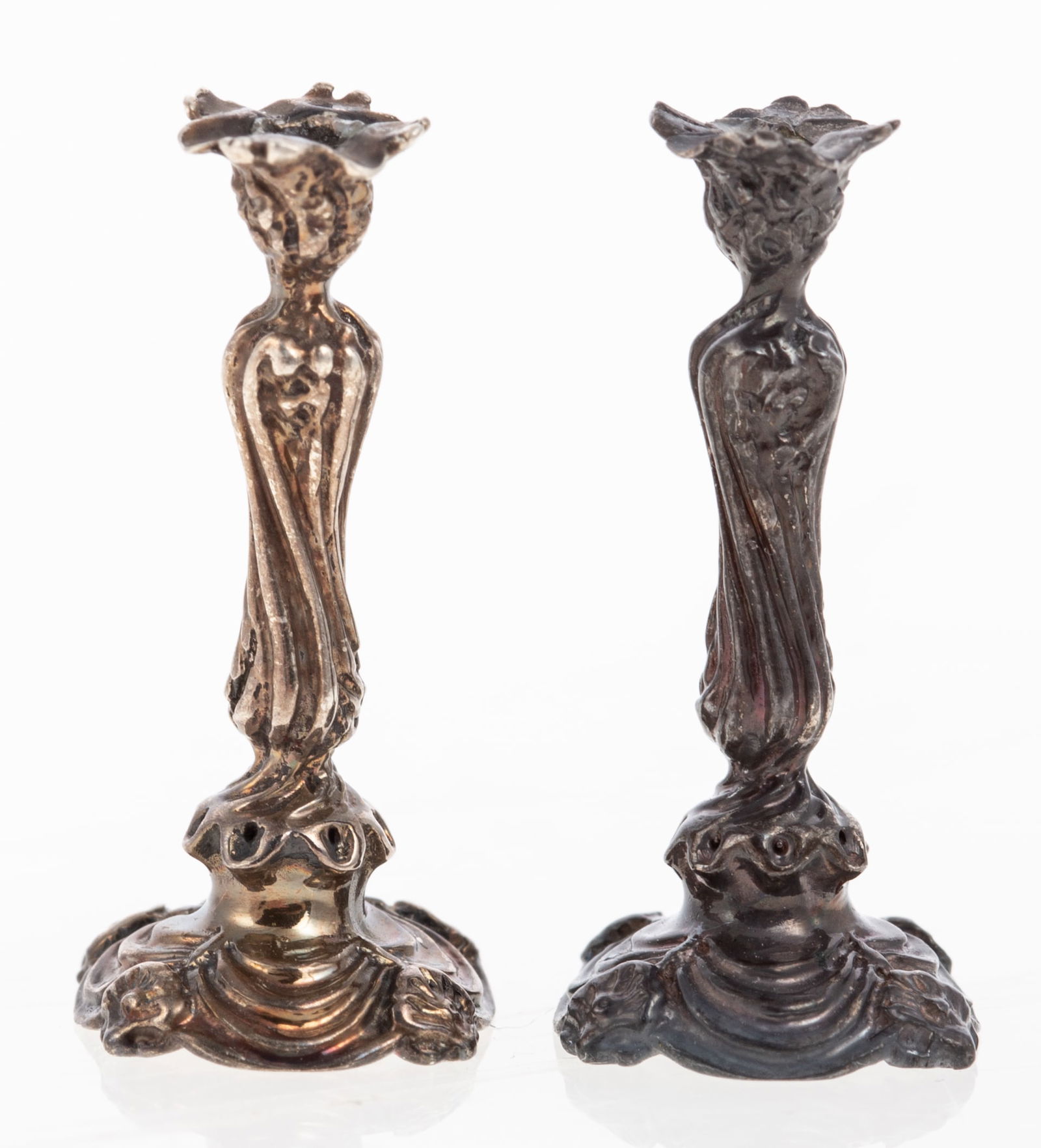 PR. STERLING CANDLESTICKS DOLLHOUSE MINIATURES (1 of 2)