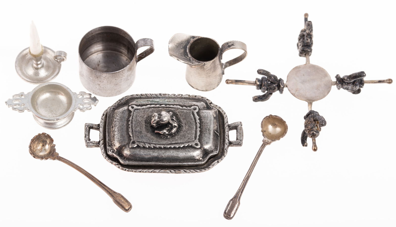 (8) ARTIST SIGNED METAL DOLLHOUSE MINIATURES (1 of 9)