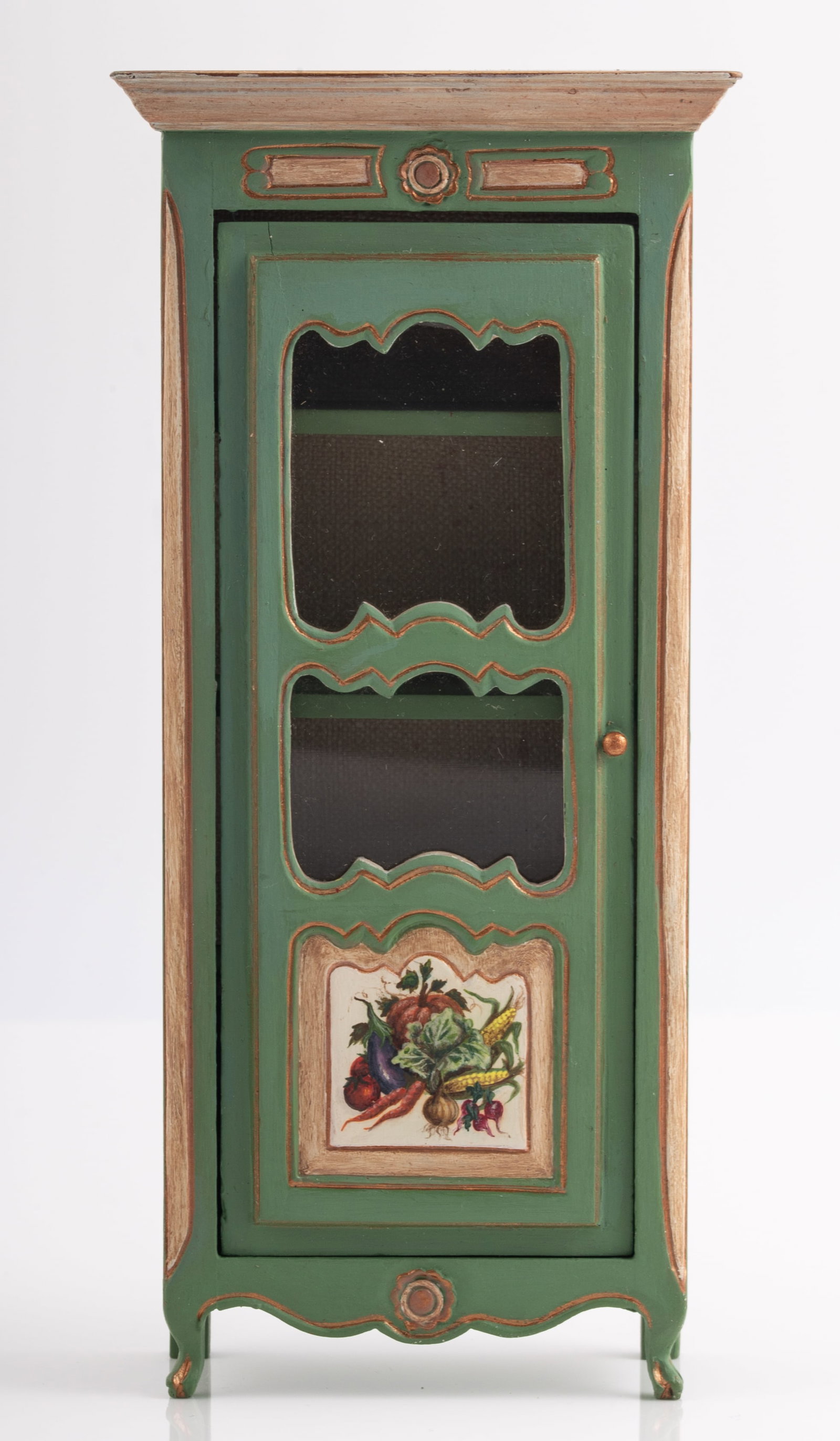 SUSAN PENNY DOLLHOUSE MINIATURE PAINTED CABINET (1 of 5)