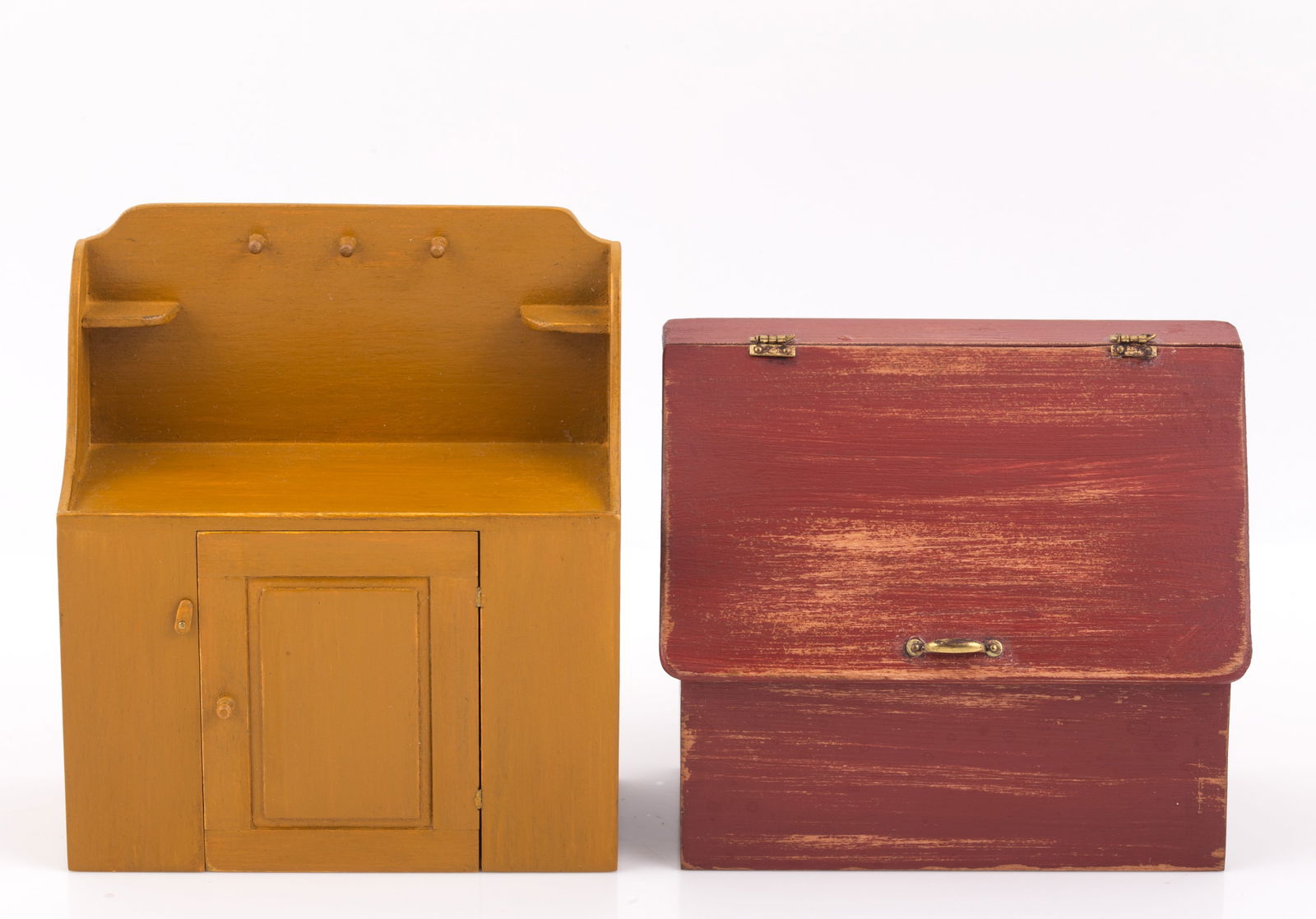 (2) PCS. ARTIST MADE SHAKER DOLLHOUSE FURNITURE - BYER, ETC. (1 of 4)