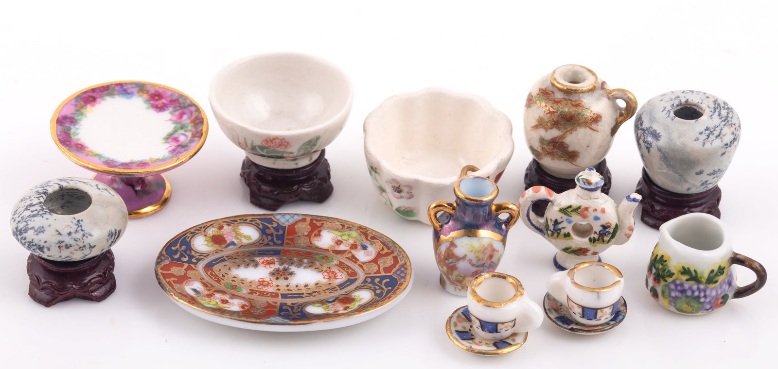 (12) PORCELAIN DOLLHOUSE MINIATURE ETC. (1 of 6)