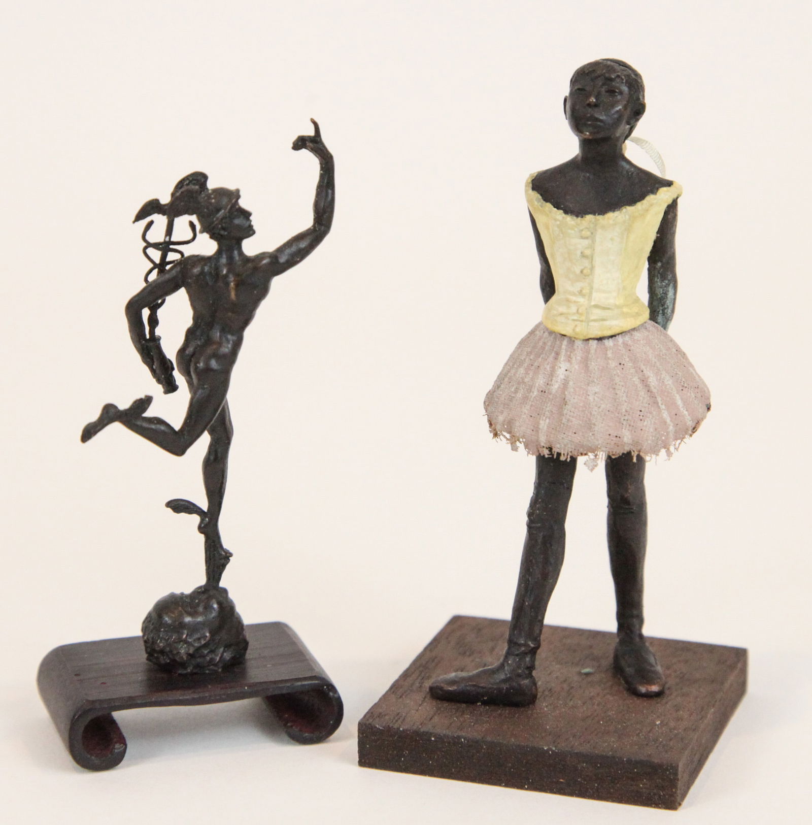 (2) MINIATURE SCULPTURES - DEGAS & MERCURY (1 of 18)
