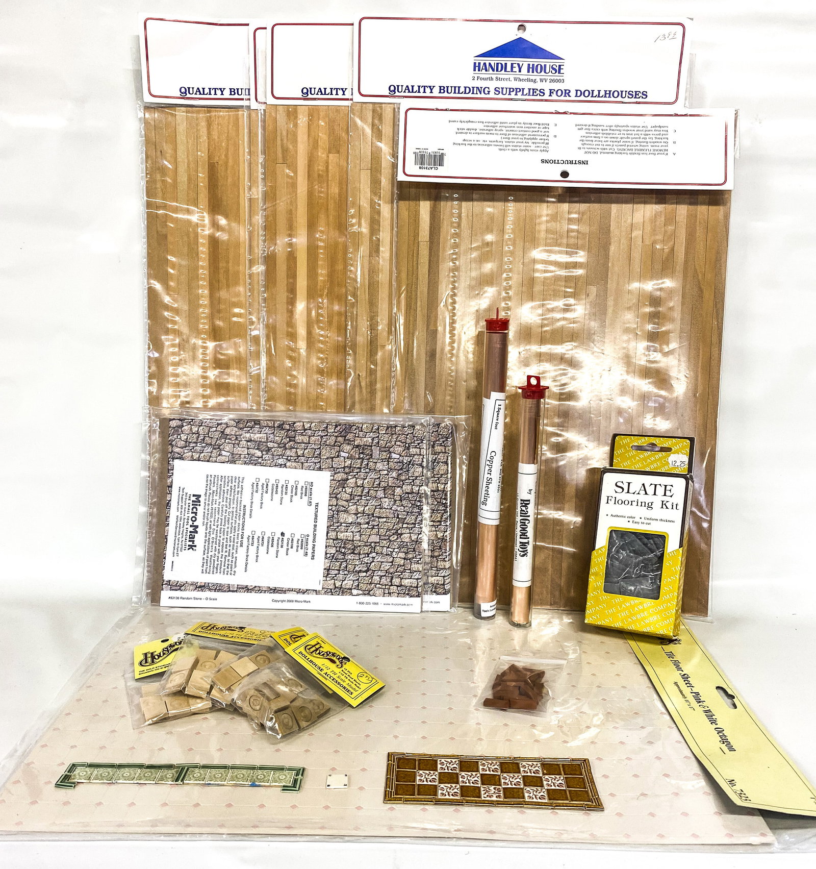 LARGE LOT OF DOLLHOUSE BUILDING ACCESSORIES, MATERIALS (1 of 8)