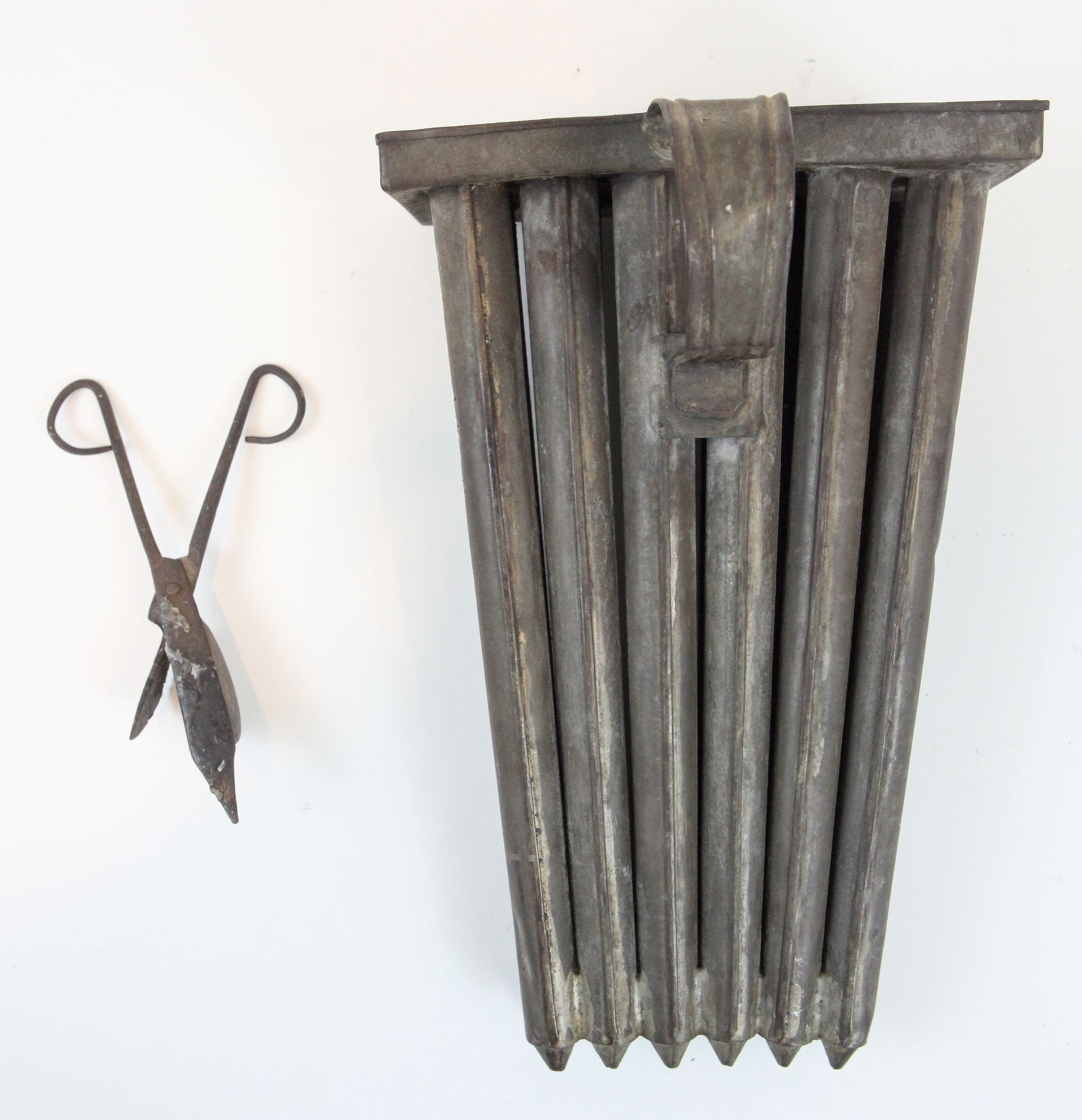 ANTIQUE CANDLE MOLD & CANDLE SNUFFER (1 of 6)