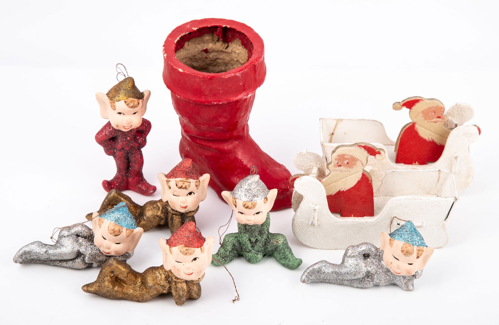 (9) PCS. VINTAGE CHRISTMAS D?COR (1 of 4)