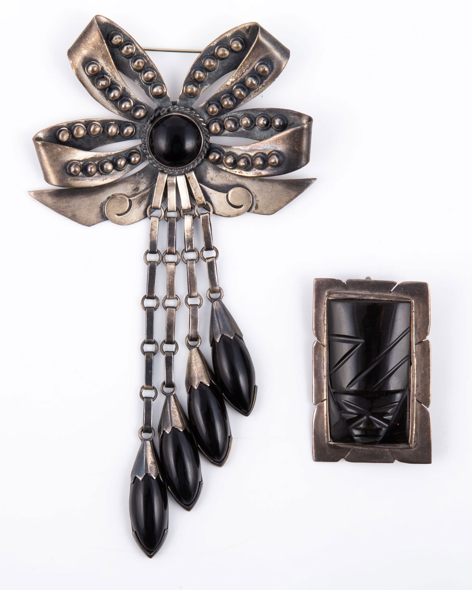 (2) MEXICAN STERLING BROOCHES (1 of 7)