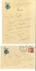 HARRY HOUDINI HANDWRITTEN LETTER