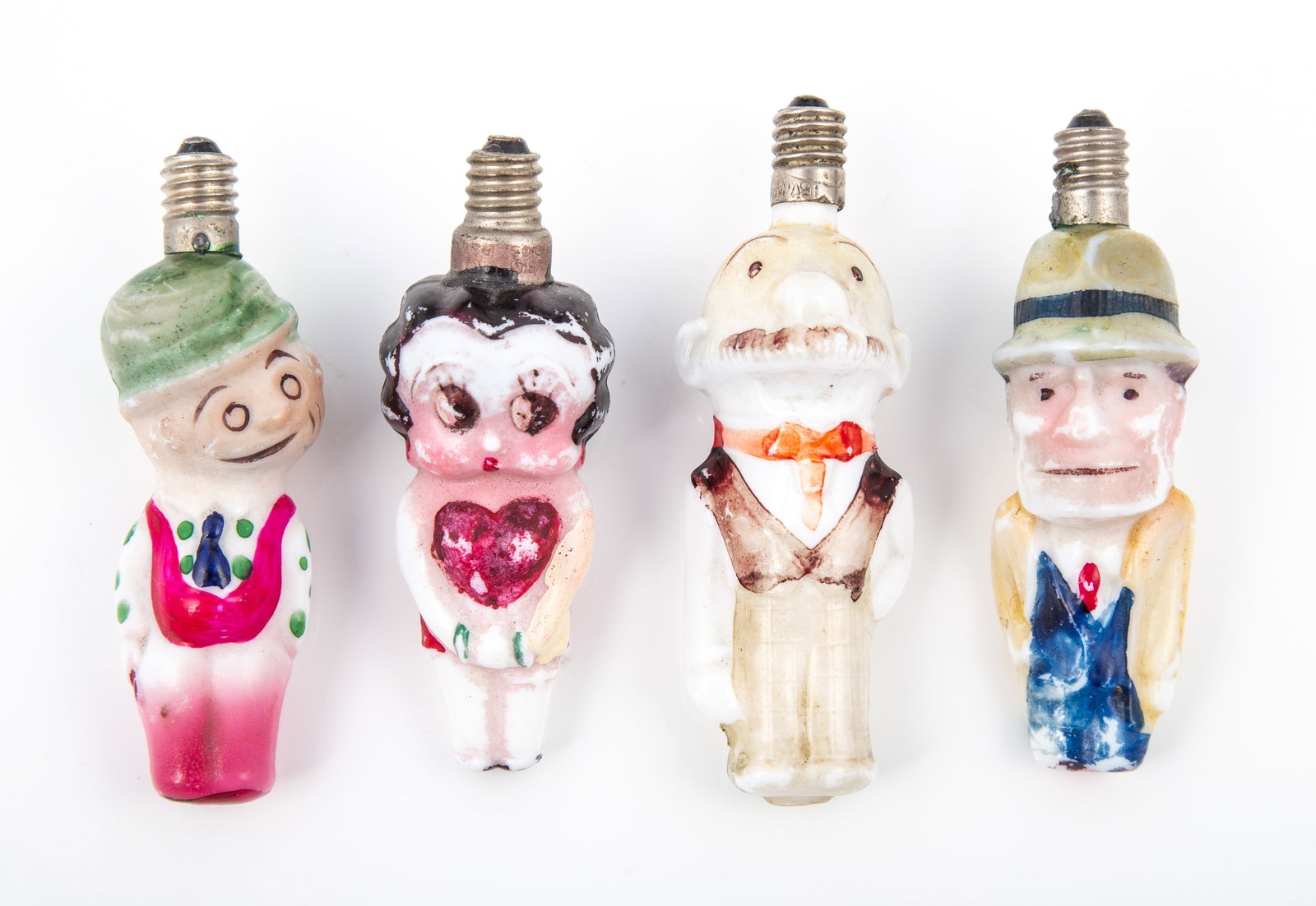(4) PCS. COMIC CARTOON CHARACTER FIGURAL BULBS (1 of 8)