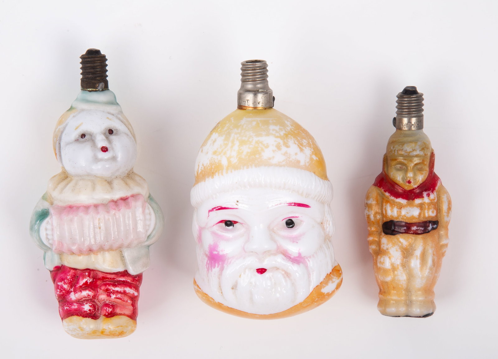 (3) PCS. GLASS CHRISTMAS LIGHT BULB (1 of 5)