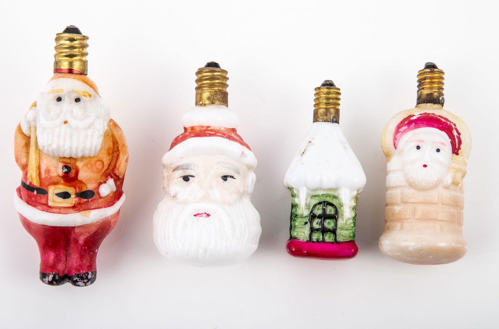 (4) FIGURAL CHRISTMAS BULBS (1 of 6)