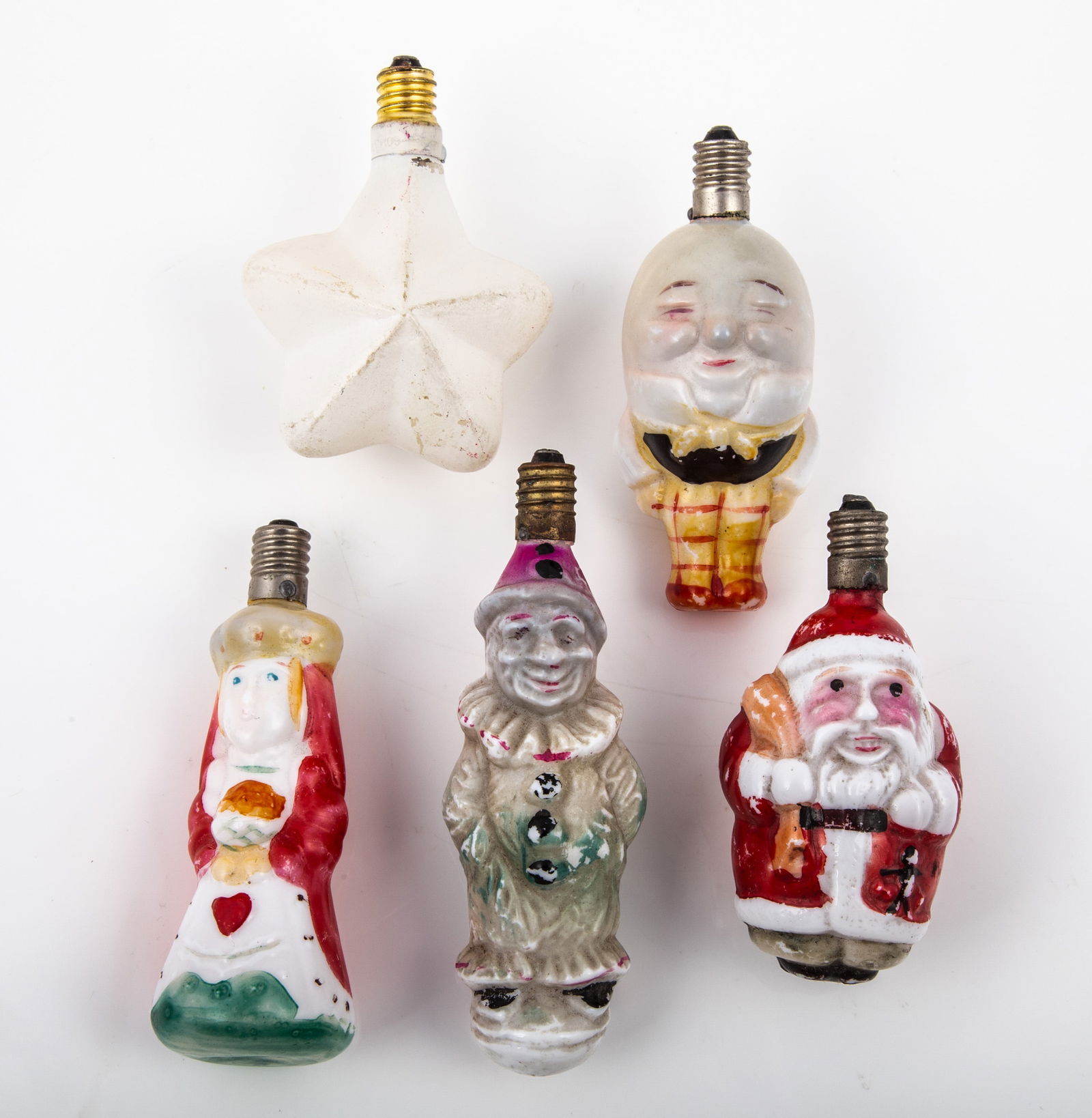 (5) FIGURAL CHRISTMAS BULBS (1 of 7)