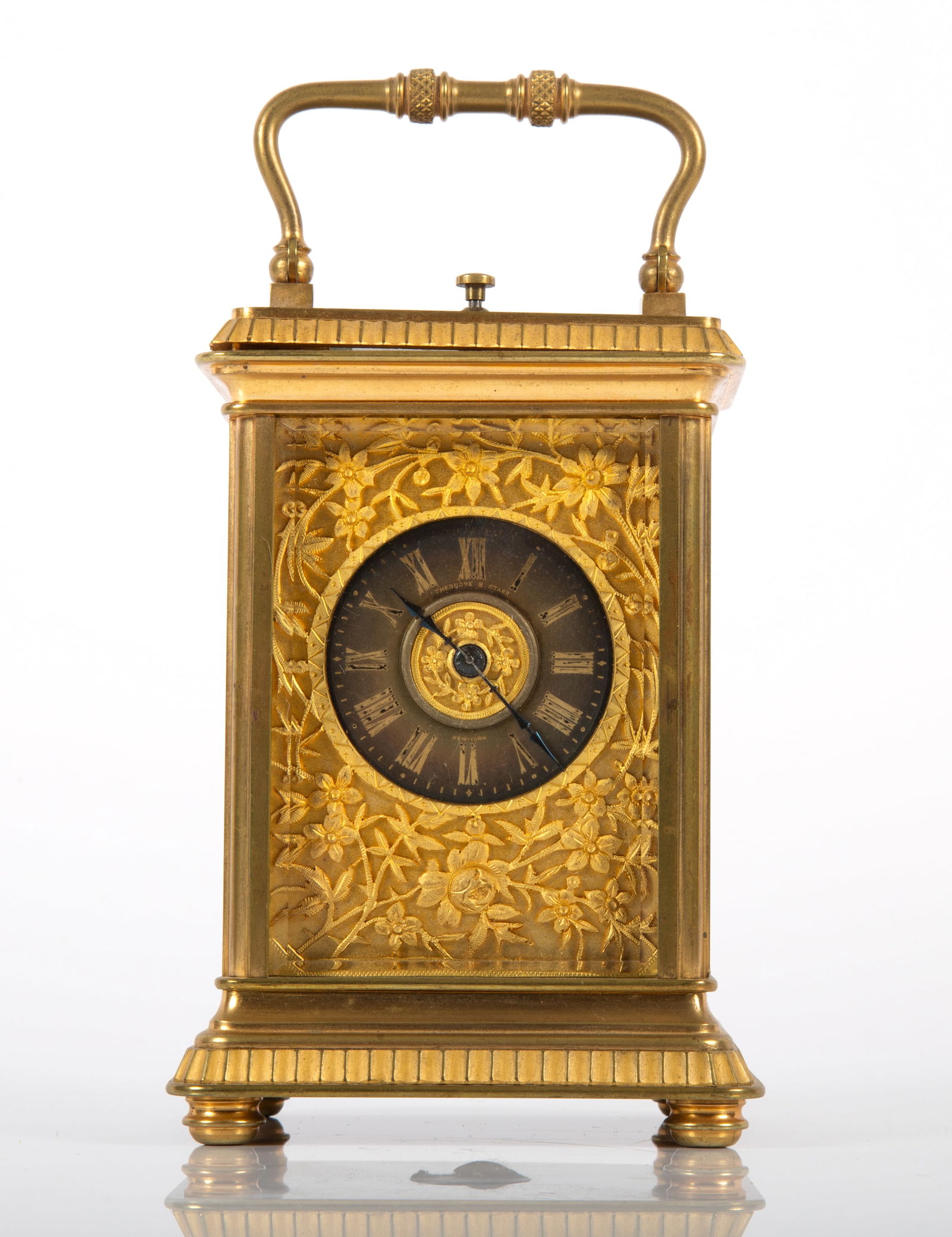 THEODORE STARR FRENCH REPEATER CARRIAGE CLOCK (1 of 7)