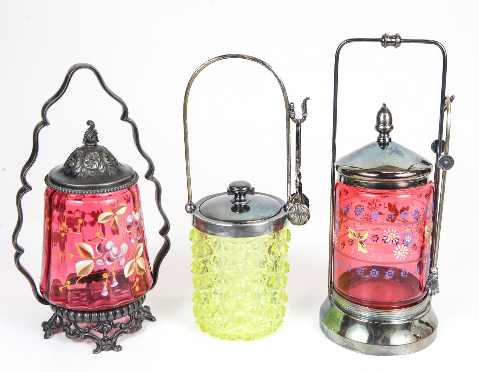 (3) VICTORIAN PICKLE CASTERS (1 of 20)