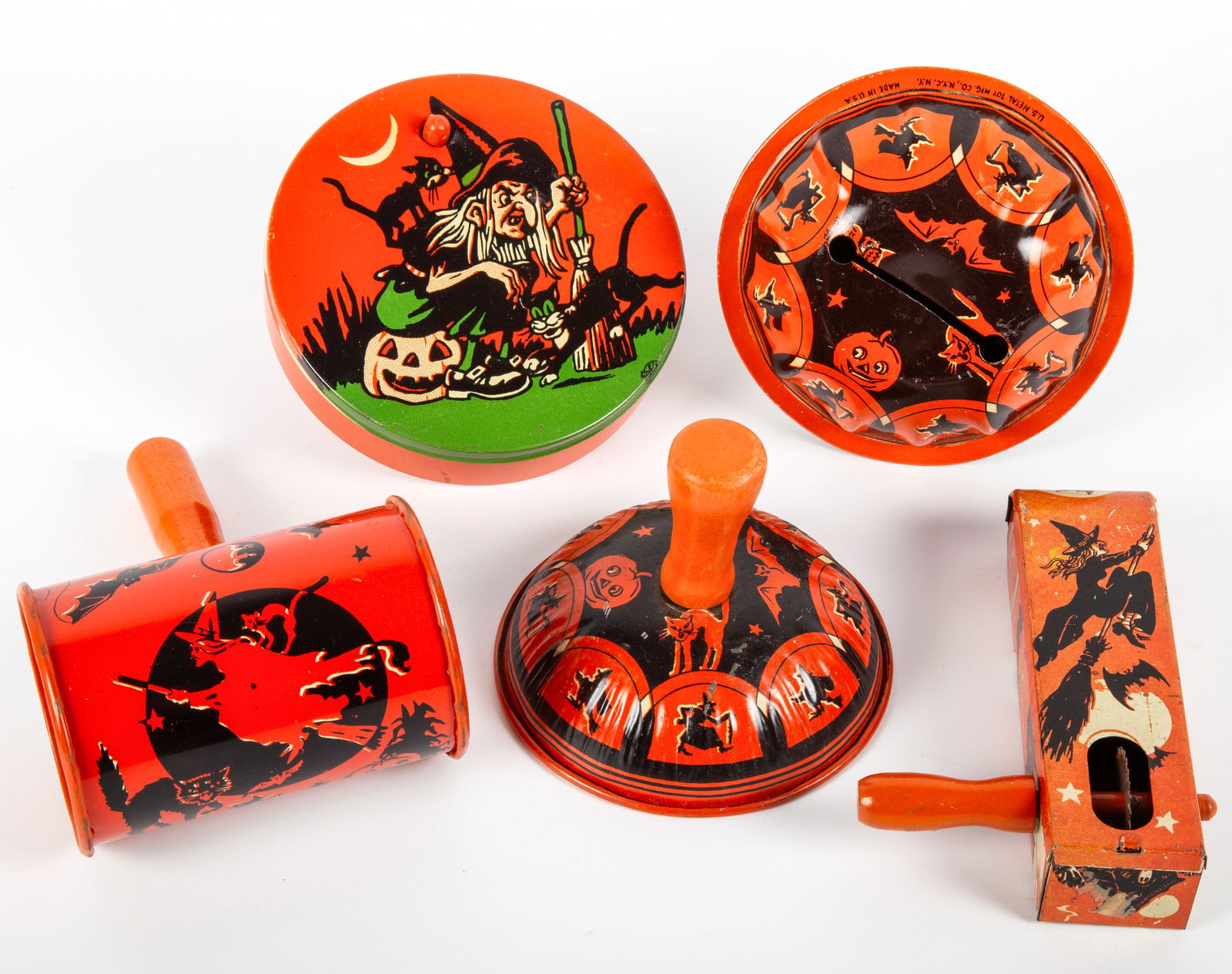 (5) VINTAGE HALLOWEEN NOISEMAKERS (1 of 7)