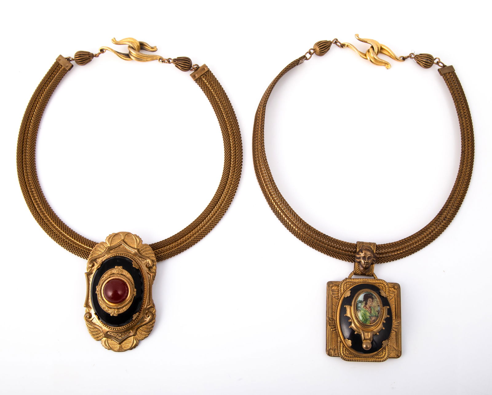 PATRICE VINTAGE EGYPTIAN STYLE CHOKERS (2) (1 of 7)