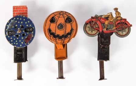 (3) PENNY TOY SPARKERS - 1930's