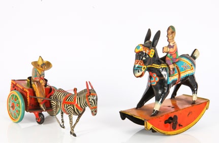 (2) VINTAGE WIND-UP TOYS, GERMAN