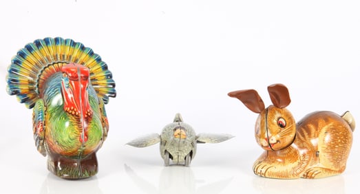 (3) VINTAGE KOHLER WIND-UP TOYS