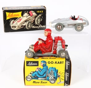 (2) SCHUCO MICRO RACERS: GO KART & 1043 with BOXES