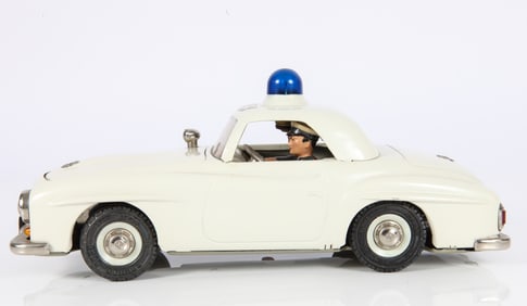 SCHUCO ELEKTRO RAZZIA 5509 - MERCEDES POLICE CAR