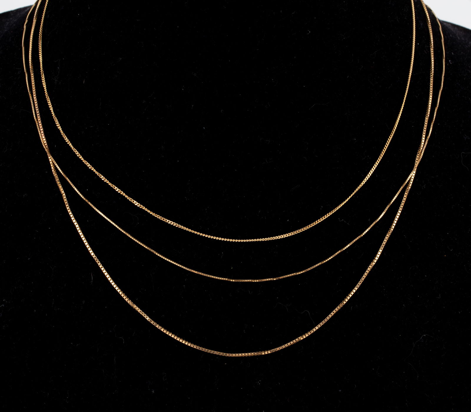 (3) FINE 14K YELLOW GOLD CHAINS (1 of 3)