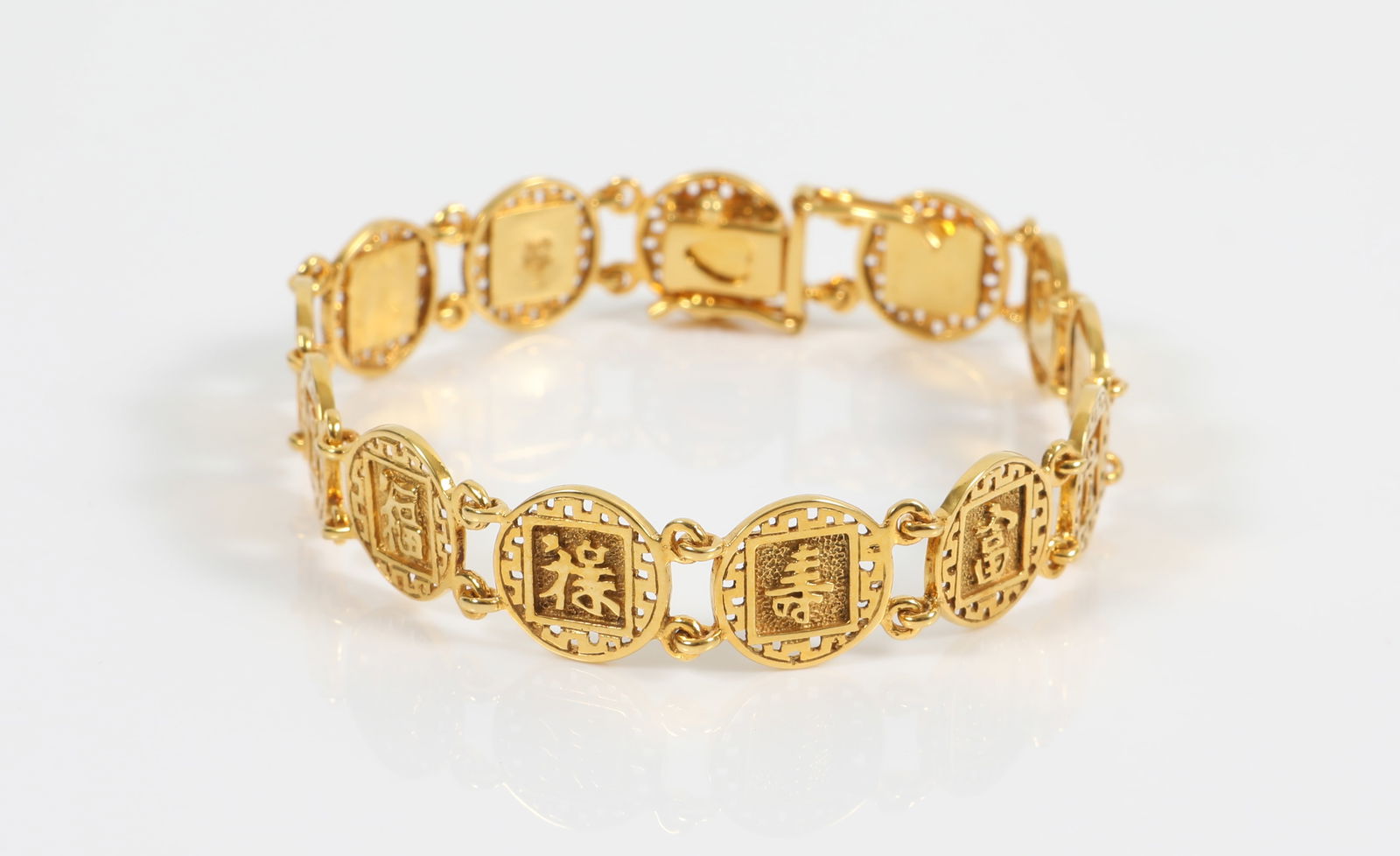 14K ASIAN THEMED BRACELET (1 of 12)