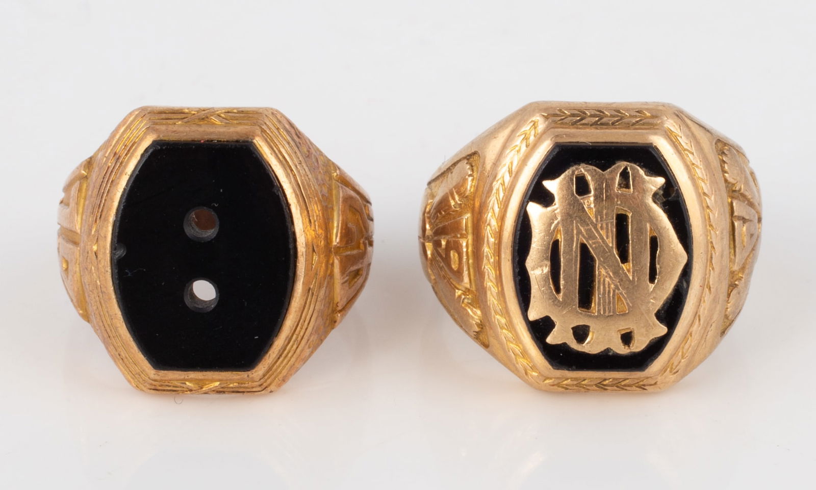 (2) VINTAGE 10K SCHOOL RINGS (1 of 6)