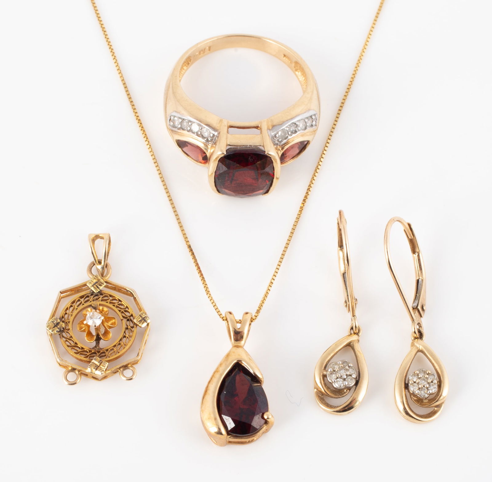 (4) PCS. 10K ETC. GOLD JEWELRY (1 of 9)